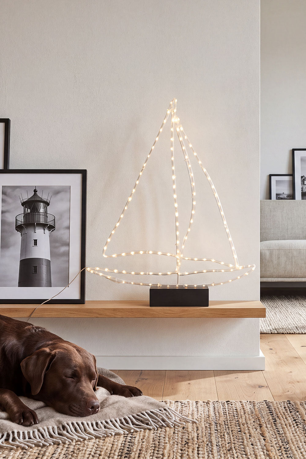 LED-SEGELBOOT-DESIGNLEUCHTE